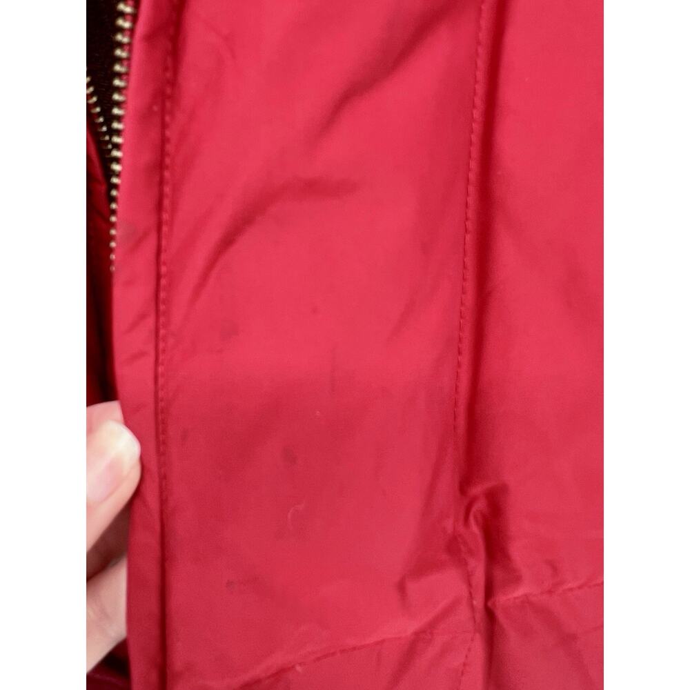 Eddie Bauer Goose Down Puffer Jacket XL Tall Red Quilted Full Zip Mens Outdoor - Picture 10 of 16